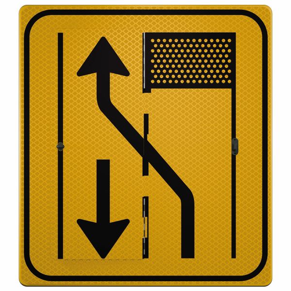 Verkeersbord klapbaar | Model T31-2L/2R | DOR | 90x100 cm 