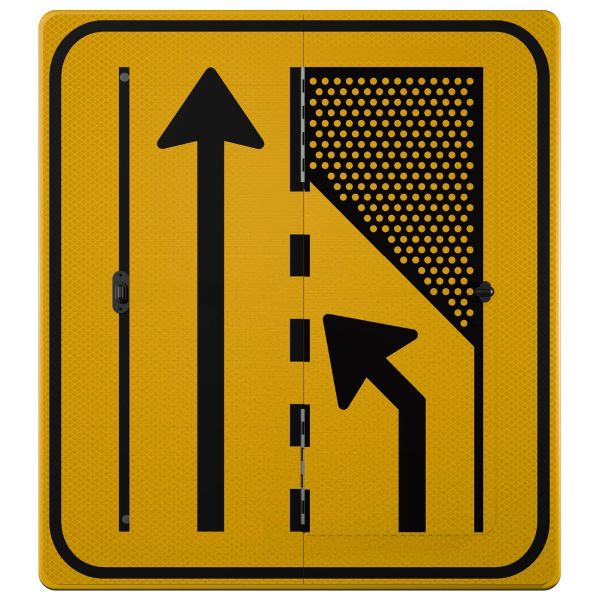 Verkeersbord klapbaar | Model T32-2L/2R | DOR | 90x100 cm