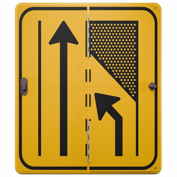 Verkeersbord klapbaar | Model T32-2L/2R | DOR | 60x70 cm
