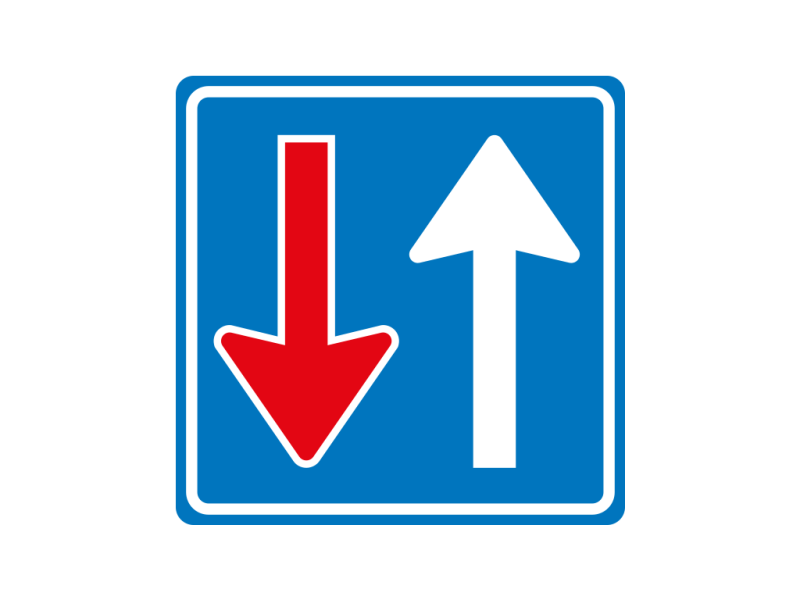 Verkeersbord a/r3/vlak 60x60 cm model: F06