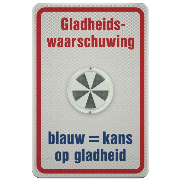 Verkeersbord a/r3/dor 40x60 cm model: Ice Alert