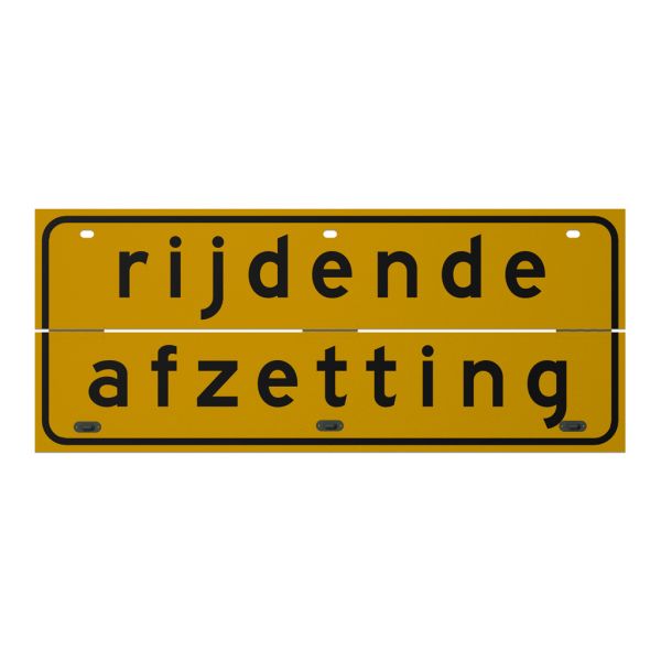 Verkeersbord | Model Rijdende Afzetting | VLAK | 170x70 cm