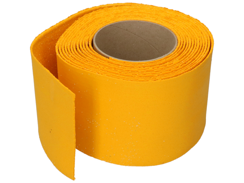 Markering thermoplastisch 10 cm breed op rol geel