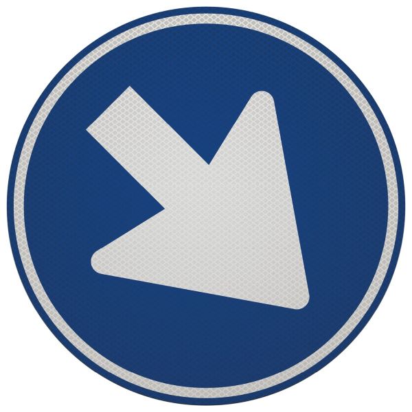 Verkeersbordsticker | D02 | Ø60 cm | klasse 3