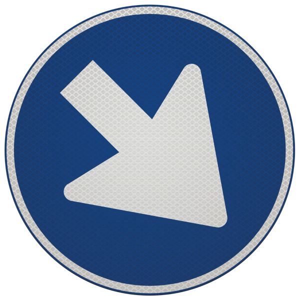 Verkeersbordsticker | D02 | Ø40 cm | klasse 3