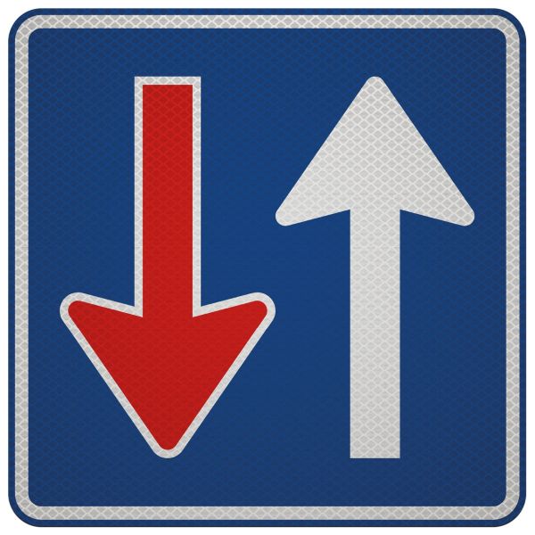 Verkeersbordsticker | F06 | 40x40 cm | klasse 3
