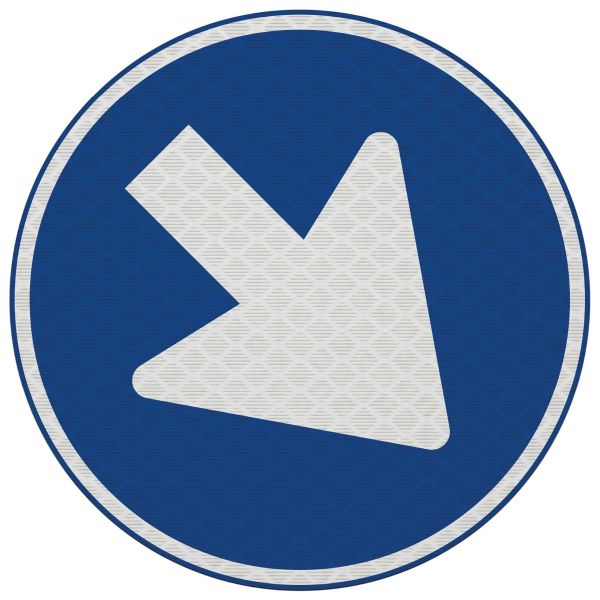Verkeersbordsticker | D02 | Ø15 cm | klasse 3