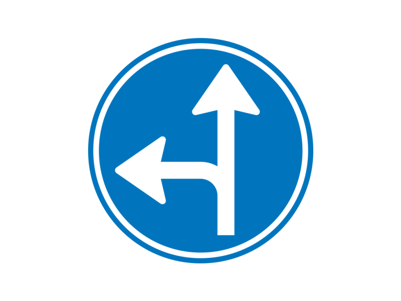 Verkeersbord a/r3/dor Ø 60 cm model: D06L