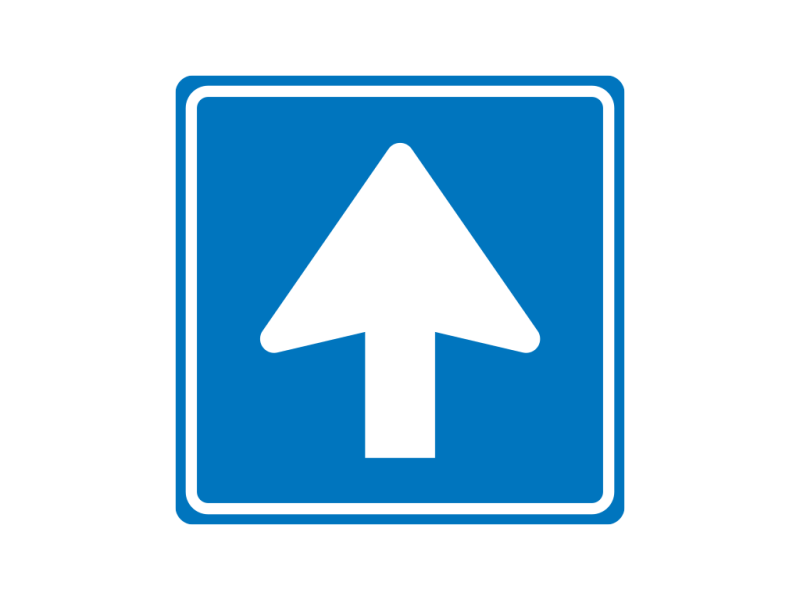 Verkeersbord a/r3/dor 60x60 cm model: C03