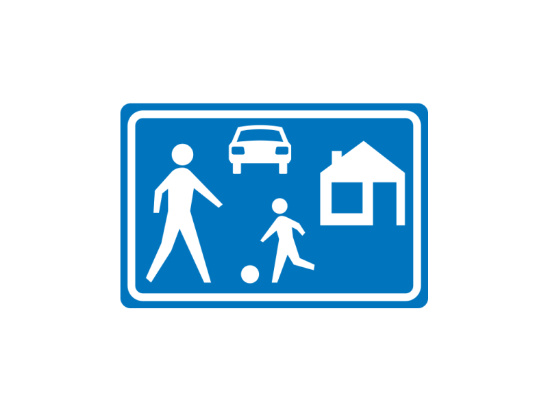 Verkeersbord a/r3/dor 60x40 cm model: G05