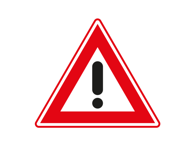 Verkeersbord a/r3/dor ▲-70 cm model: J37