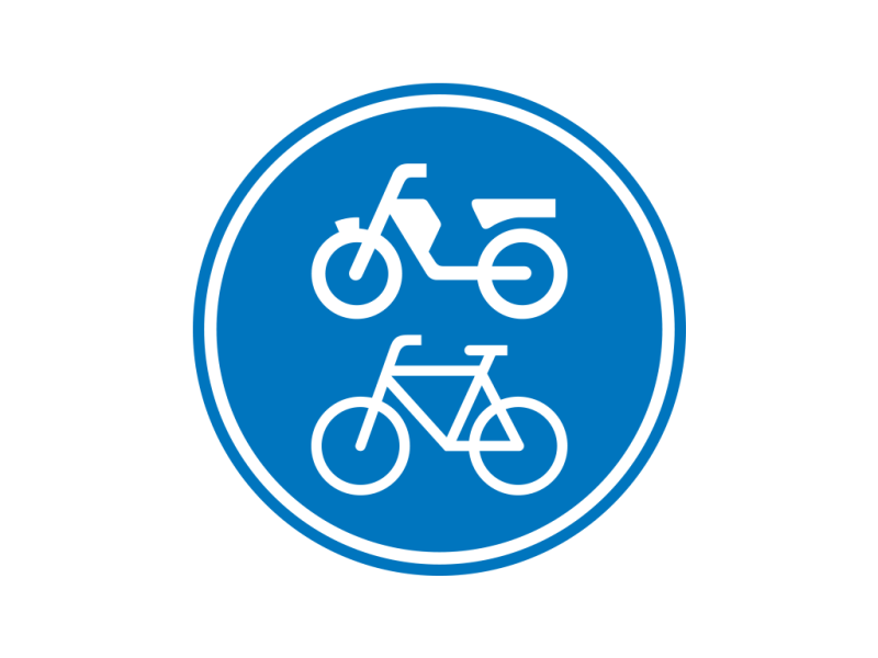 Verkeersbord a/r3/dor Ø 60 cm model: G12A