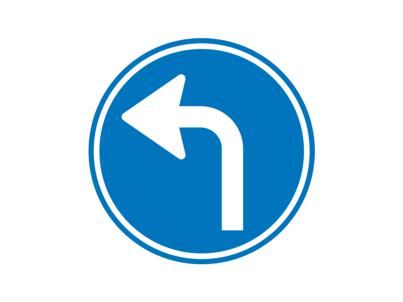 Verkeersbord a/r3/dor Ø 60 cm model: D05L