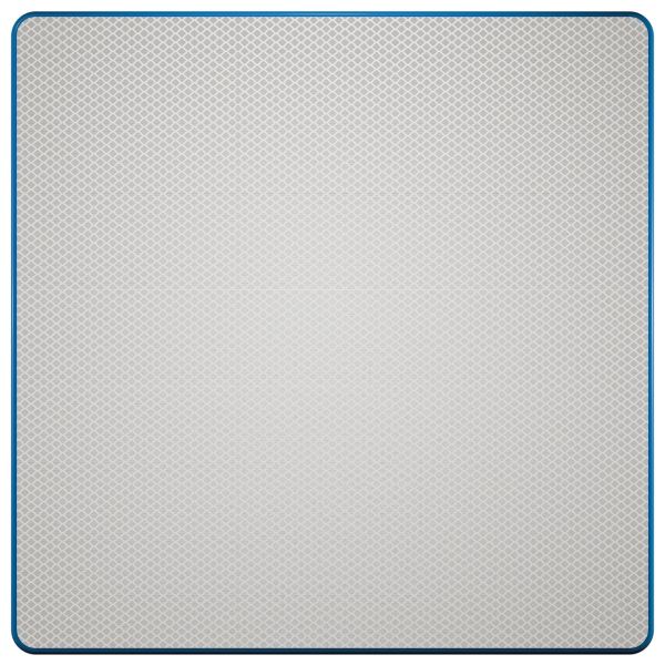 Blanco bord | Wit/blauw | DOR | 80x80 cm