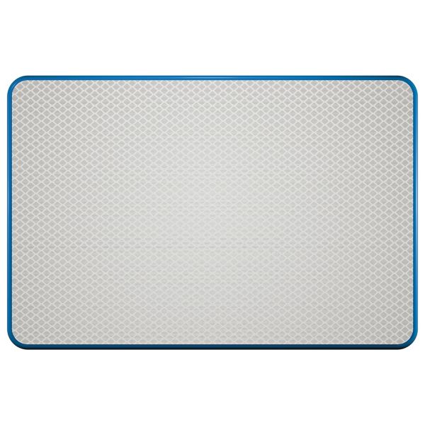 Blanco bord | Wit/blauw | DOR | 60x40 cm