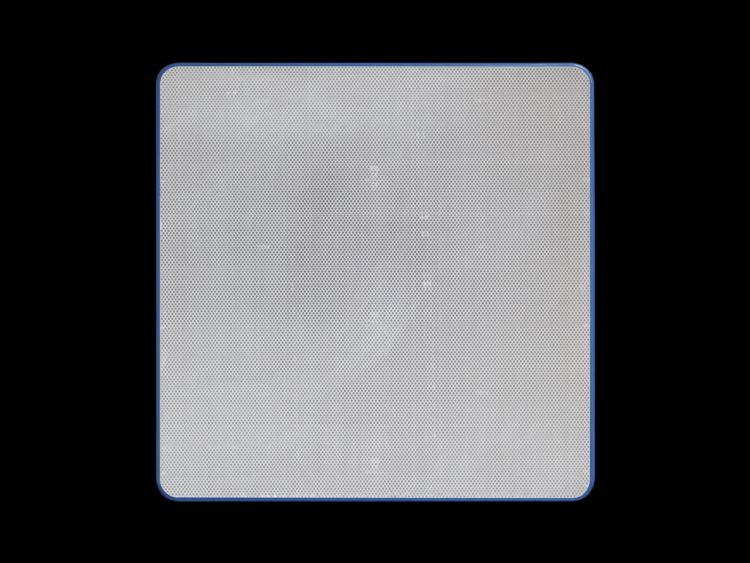 Blanco verkeersbord met folie | DOR | 60x60 cm | blauw & wit