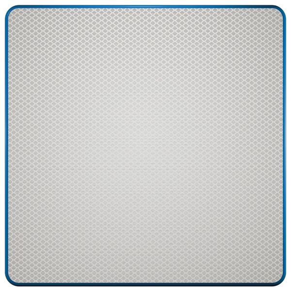 Blanco bord | Wit/blauw | DOR | 60x60 cm