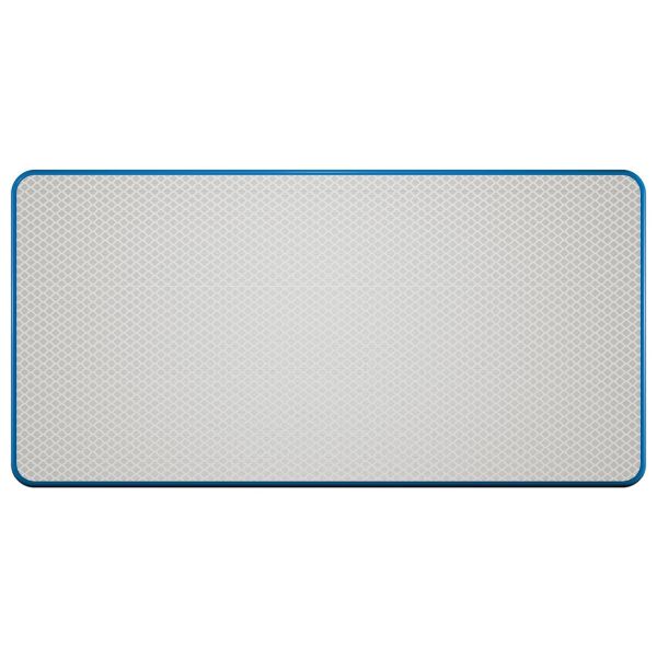 Blanco bord | Wit/blauw | DOR | 80x40 cm