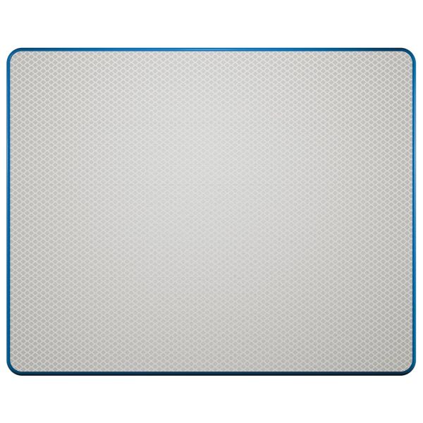 Blanco bord | Wit/blauw | DOR | 80x60 cm