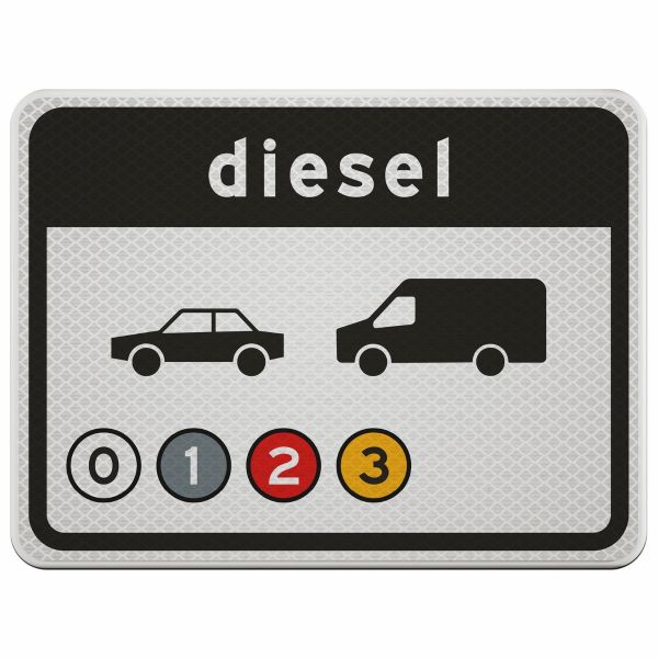 Verkeersbord | Model C22-E6 | R3 | DOR | 53x40 cm