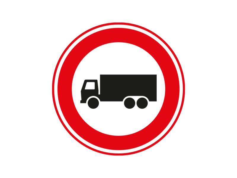 Verkeersbord a/r3/dor Ø 60 cm model: C07