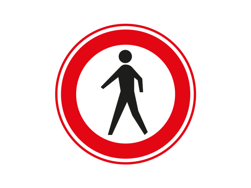 Verkeersbord a/r3/dor Ø 60 cm model: C16