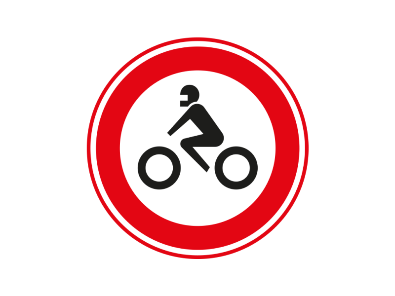 Verkeersbord a/r3/dor Ø 60 cm model: C11