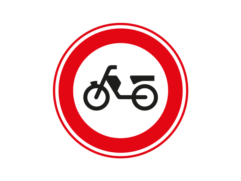 Verkeersbord a/r3/dor Ø 60 cm model: C13