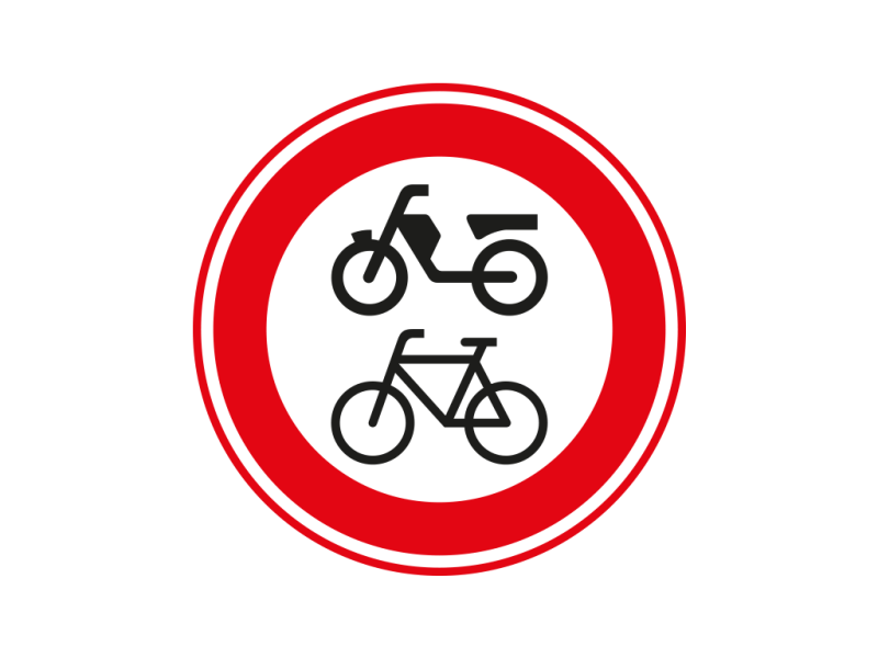 Verkeersbord a/r3/dor Ø 60 cm model: C15