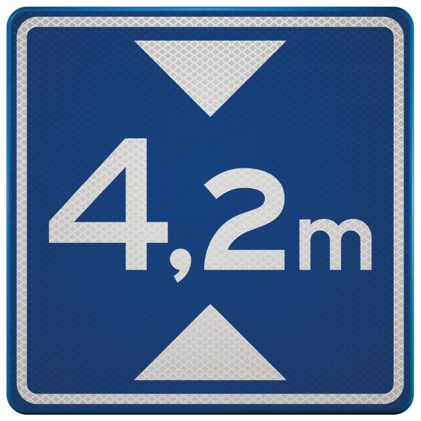 Verkeersbord | Model L01 | DOR | 60x60 cm 