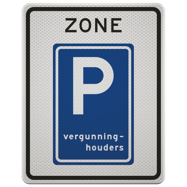 Verkeersbord | Model E09ZB | DOR | 53x67 cm