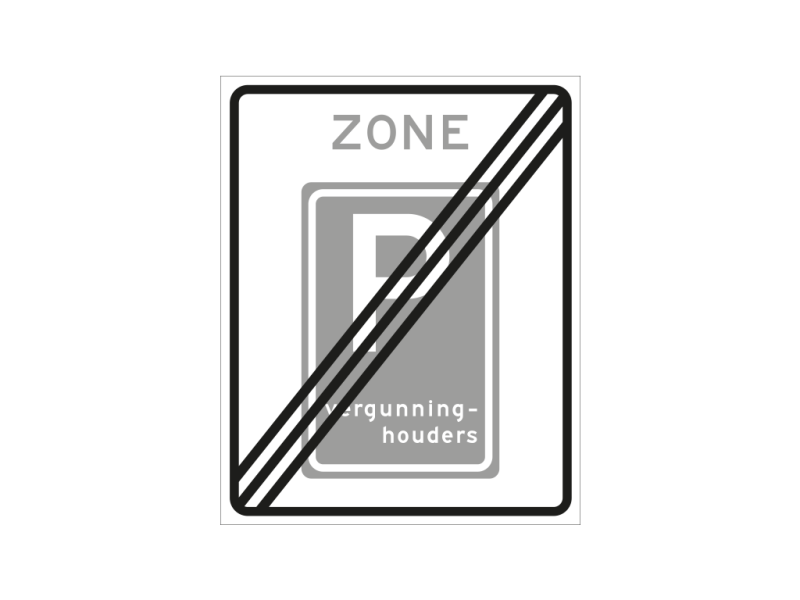 Verkeersbord a/r3/dor 53x67 cm model: E09ze