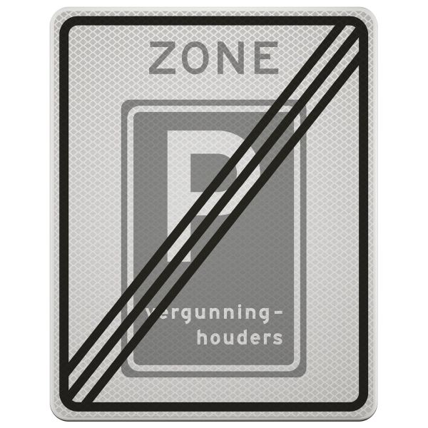 Verkeersbord | Model E09ZE | DOR | 53x67 cm