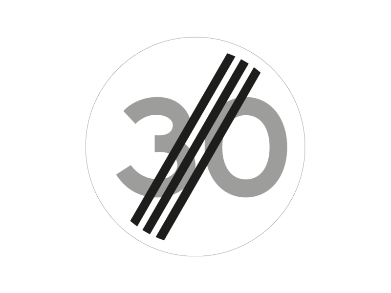 Verkeersbord a/r3/dor Ø 60 cm model: A0230