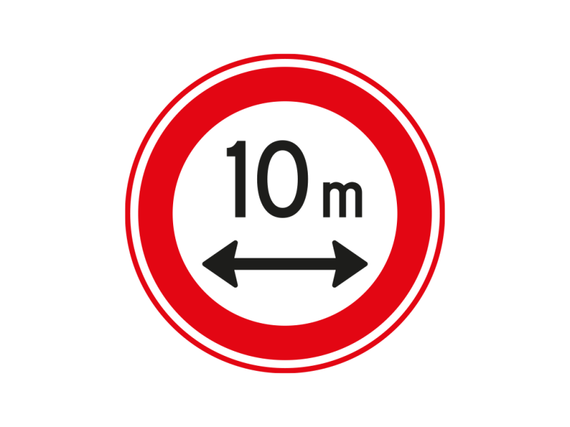 Verkeersbord a/r3/dor Ø 60 cm model: C17 - .. m