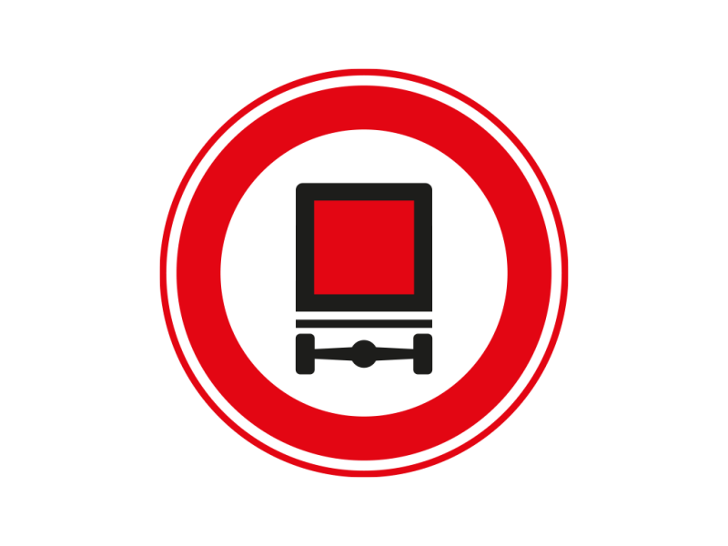 Verkeersbord a/r3/dor Ø 60 cm model: C22