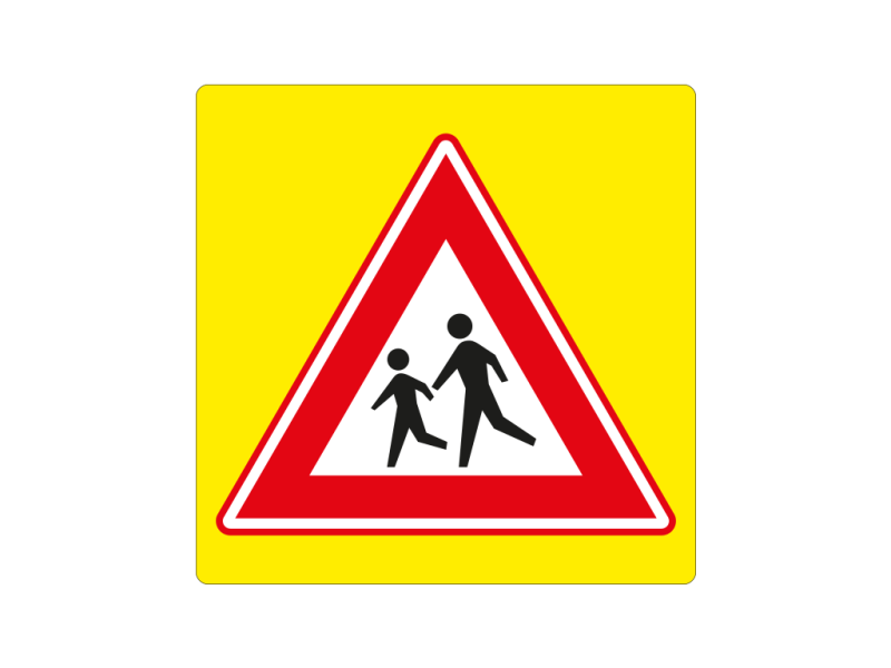 Verkeersbord a/r3/dor 80x80 cm model: J21f