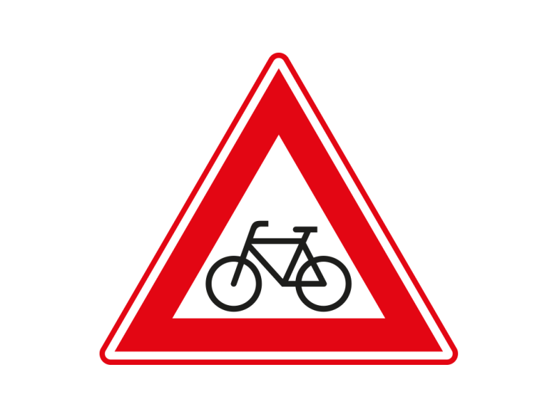 Verkeersbord a/r3/dor ▲-70 cm model: J24