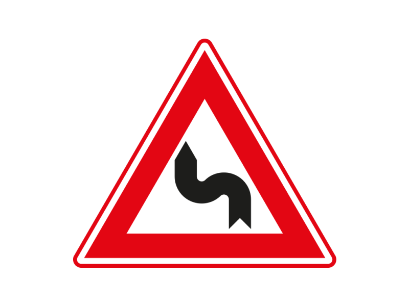 Verkeersbord a/r3/dor ▲-70 cm model: J05