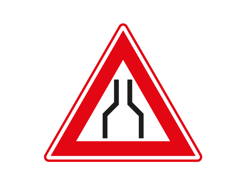 Verkeersbord a/r3/dor ▲-70 cm model: J17