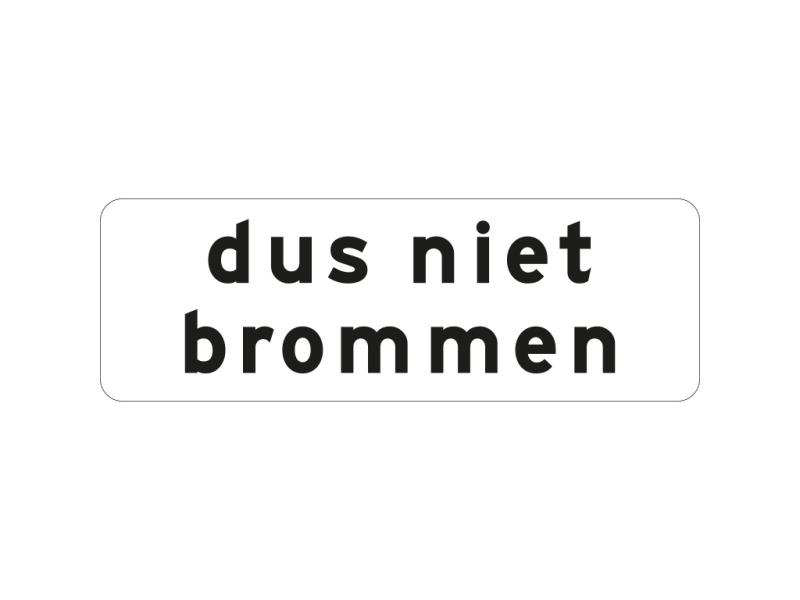 Verkeersbord a/r3/dor 60x20 cm model: OB759