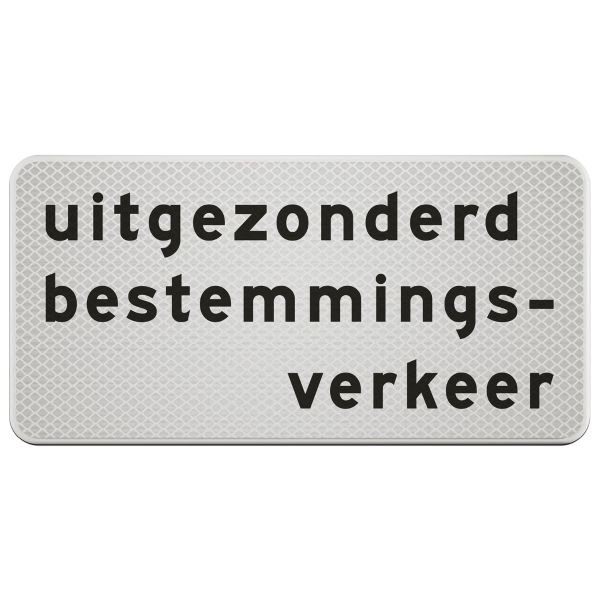 Verkeersbord | Model OB108 | DOR | 60x30 cm 