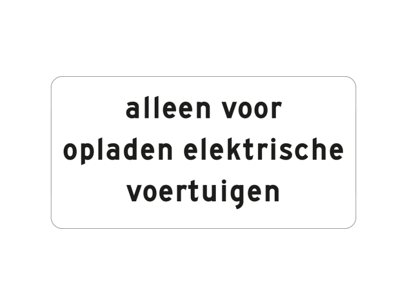 Verkeersbord a/r3/dor 60x30 cm model: OB20