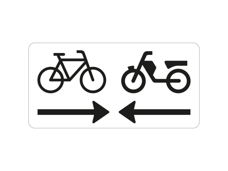 Verkeersbord a/r3/dor 60x30 cm model: OB503OB04