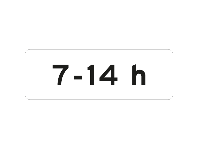 Verkeersbord a/r3/dor 60x20 cm model: OB201p