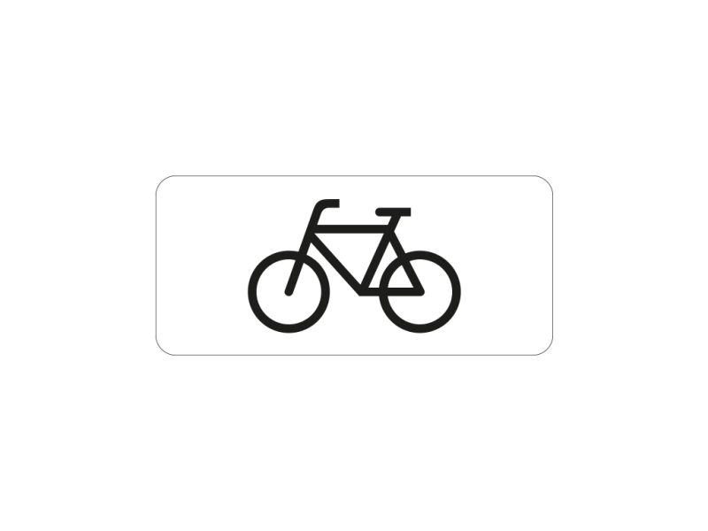 Verkeersbord a/r3/dor 50x20 cm model: OB02