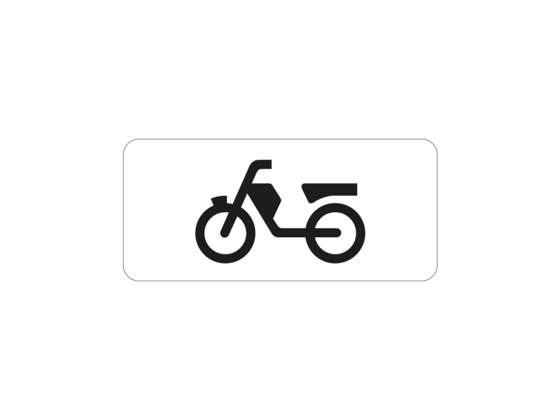 Verkeersbord a/r3/dor 50x20 cm model: OB03