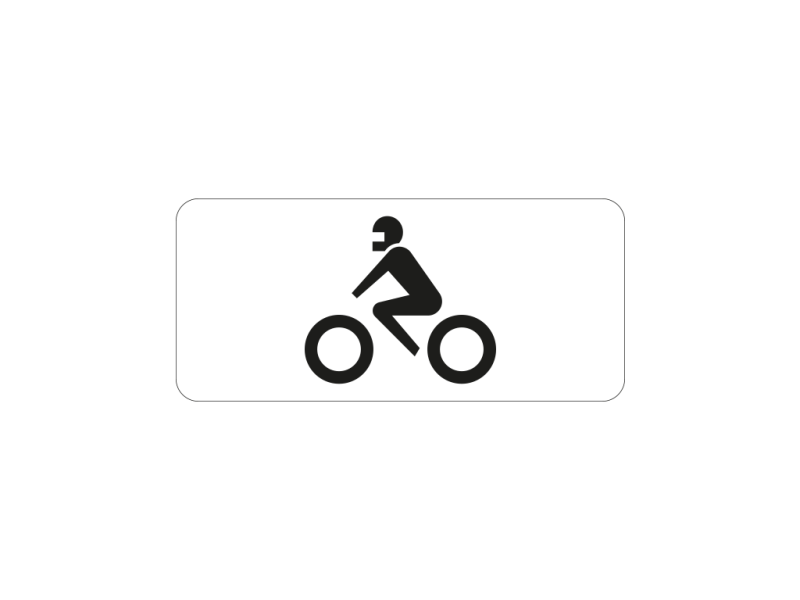 Verkeersbord a/r3/dor 50x20 cm model: OB06