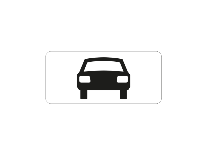 Verkeersbord a/r3/dor 50x20 cm model: OB08