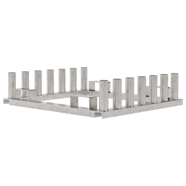 Verkeersbordenrek 1x1m 2x7 plaatsen gegalvaniseerd